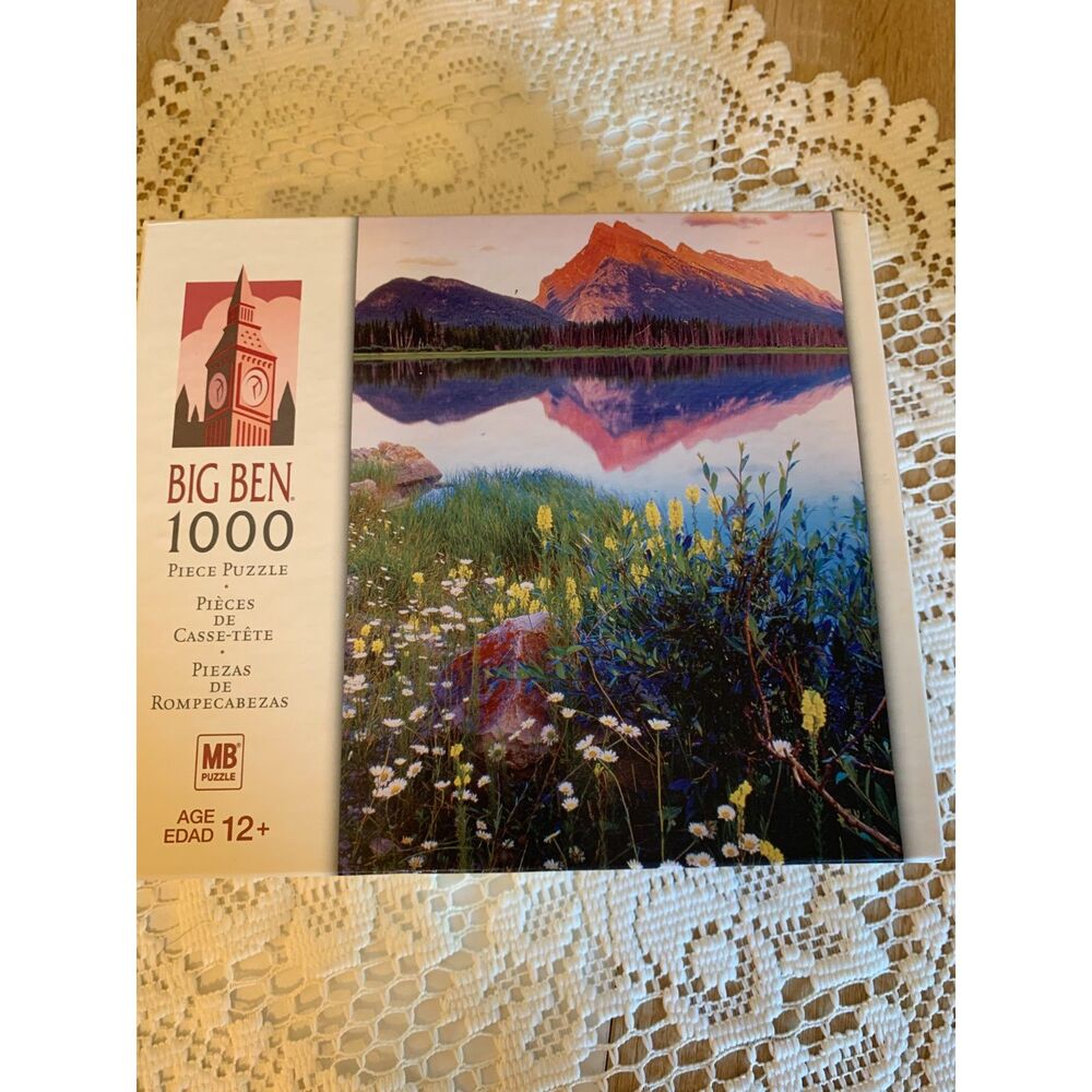 1000 Piece Puzzle Banff National Park Sealed Milton Bradley - Picture 2 of 5